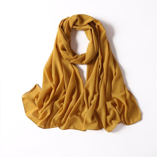 GOLD CHIFFON SHAWL – Ghlam